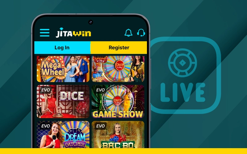 Join live dealer games and chat with players at JitaWin.