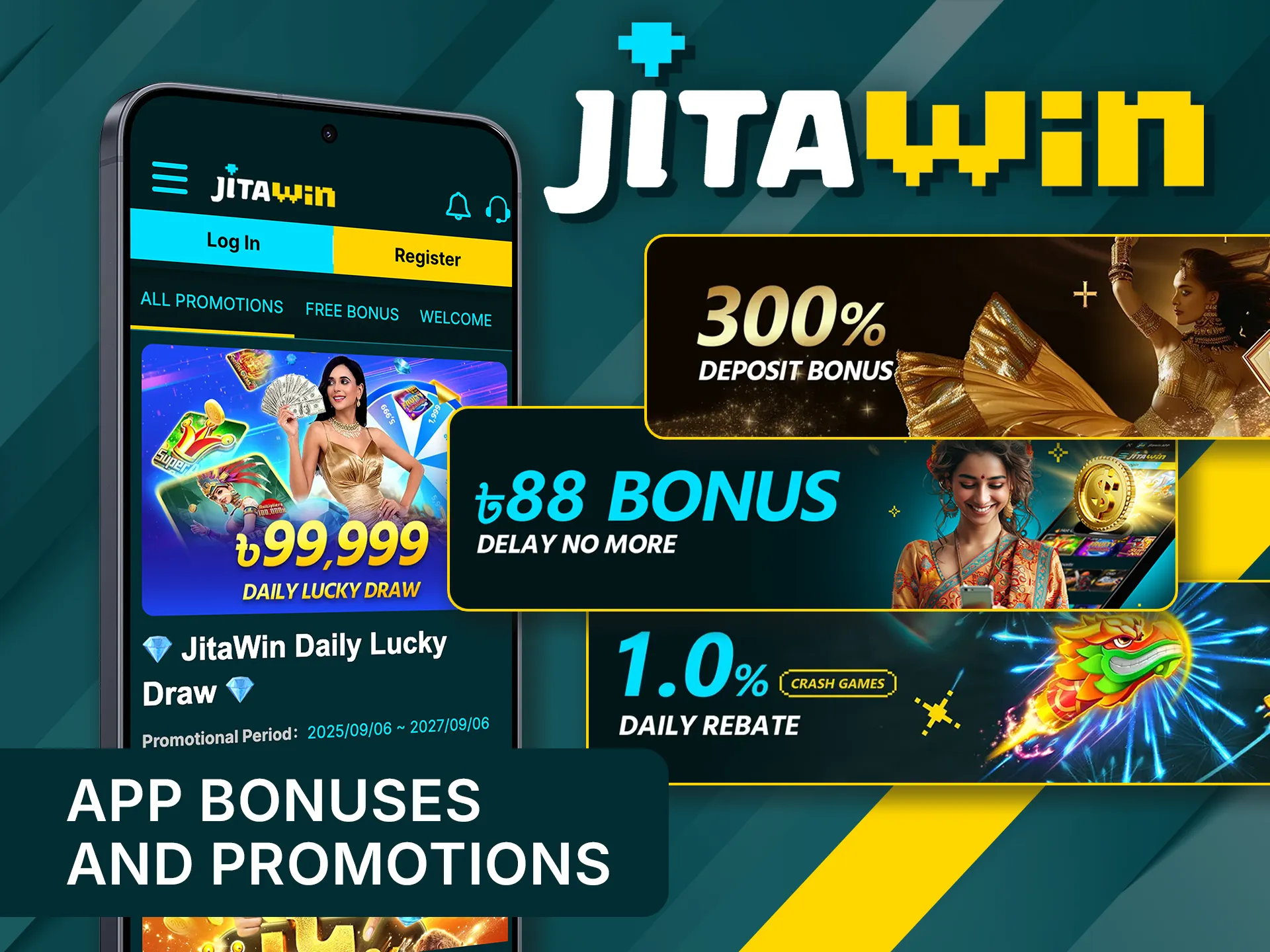 Explore latest promotions in the JitaWin app now.