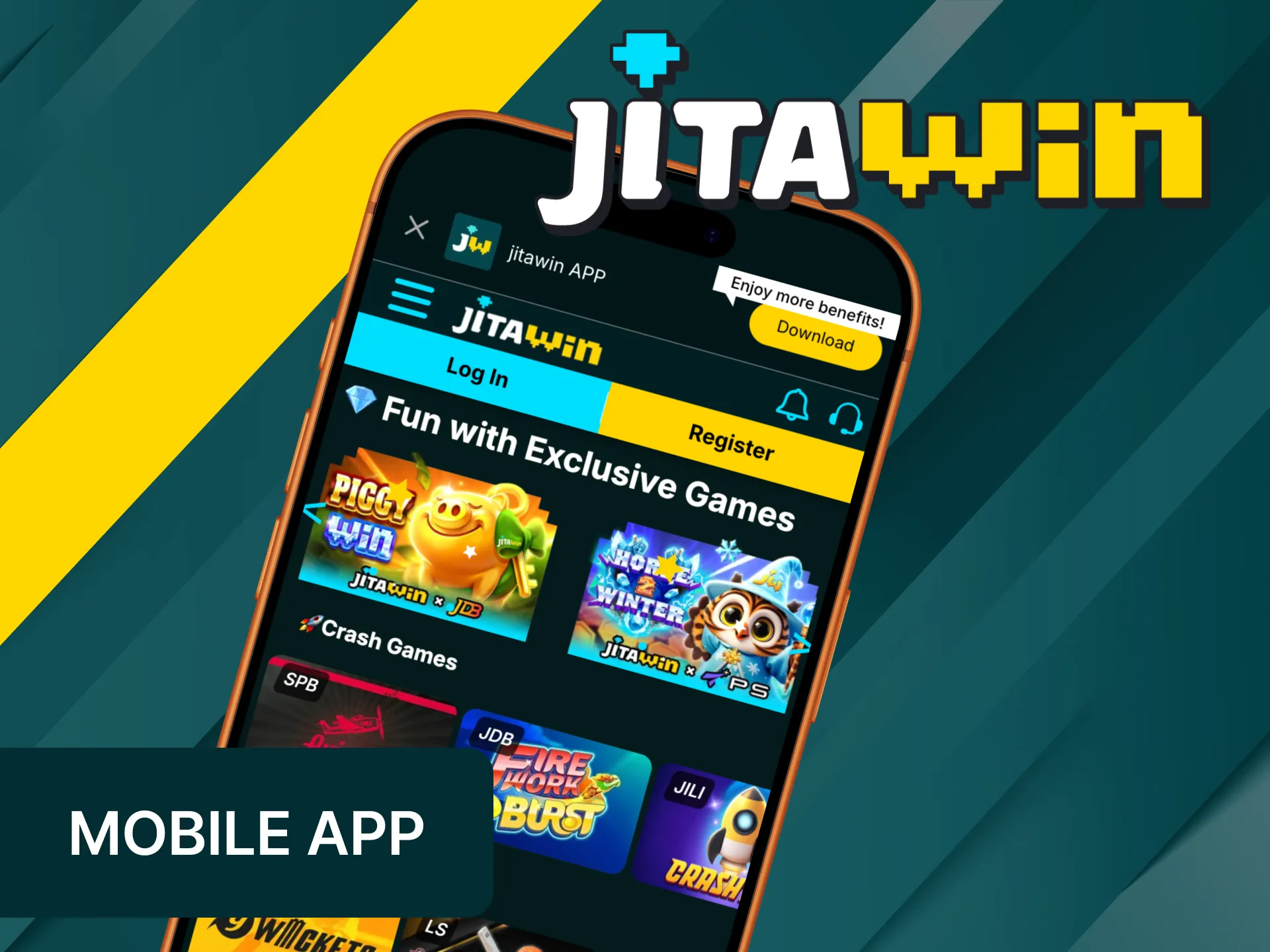 Play slot games anywhere with the JitaWin app.